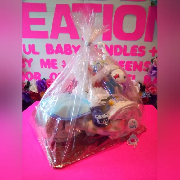 #158👉🏼SPYDER BIKE ("DIAPER CAKE") FOR A ("BABY BOY") - Picture 7 of 10